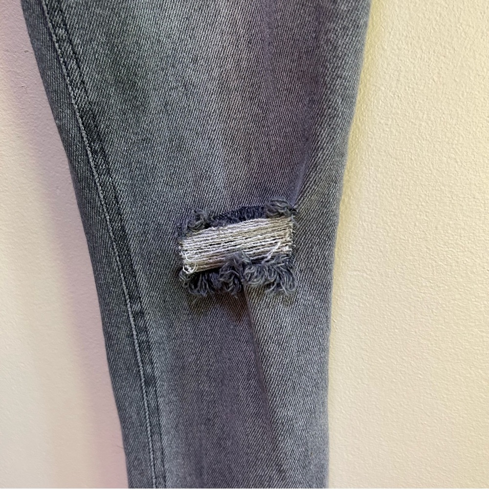 Current/Elliott ~Women’s Ultra High Waist Skinny Jeans Gray Fade Out Destroy 27 - Picture 7 of 16